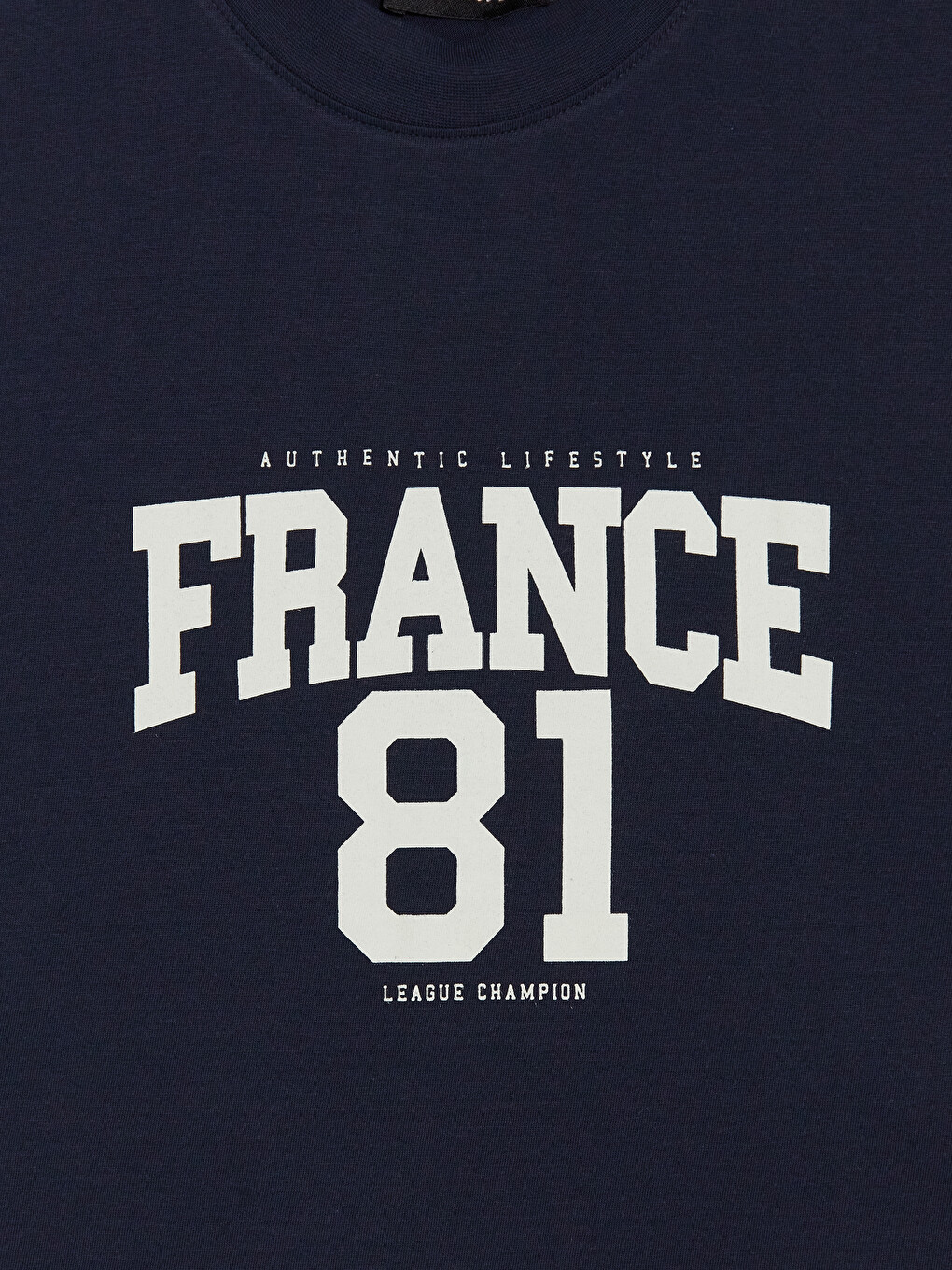 Crew Neck France Printed Women's T-shirt-4