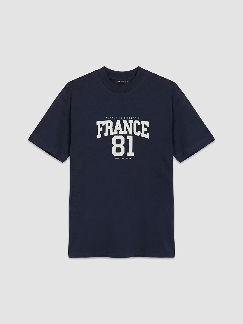 Crew Neck France Printed Women's T-shirt-5