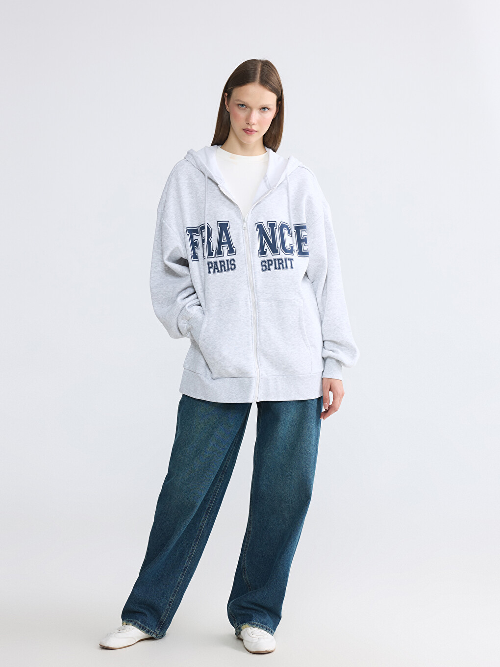 Women's Thick Zippered Sweatshirt-1