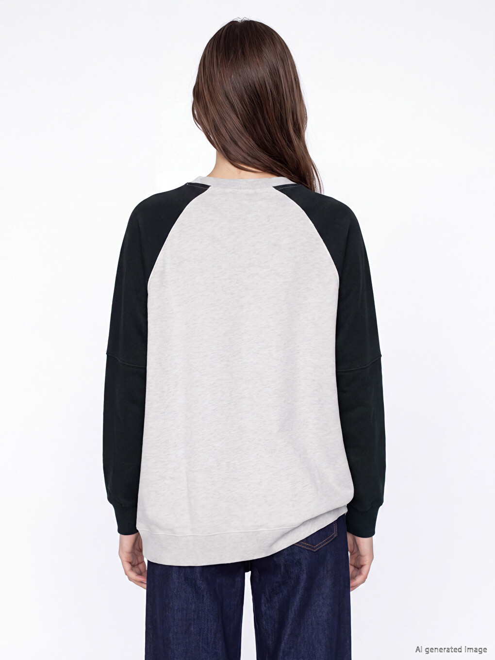 Baskılı Oversize Kadın Sweatshirt Tunik-3