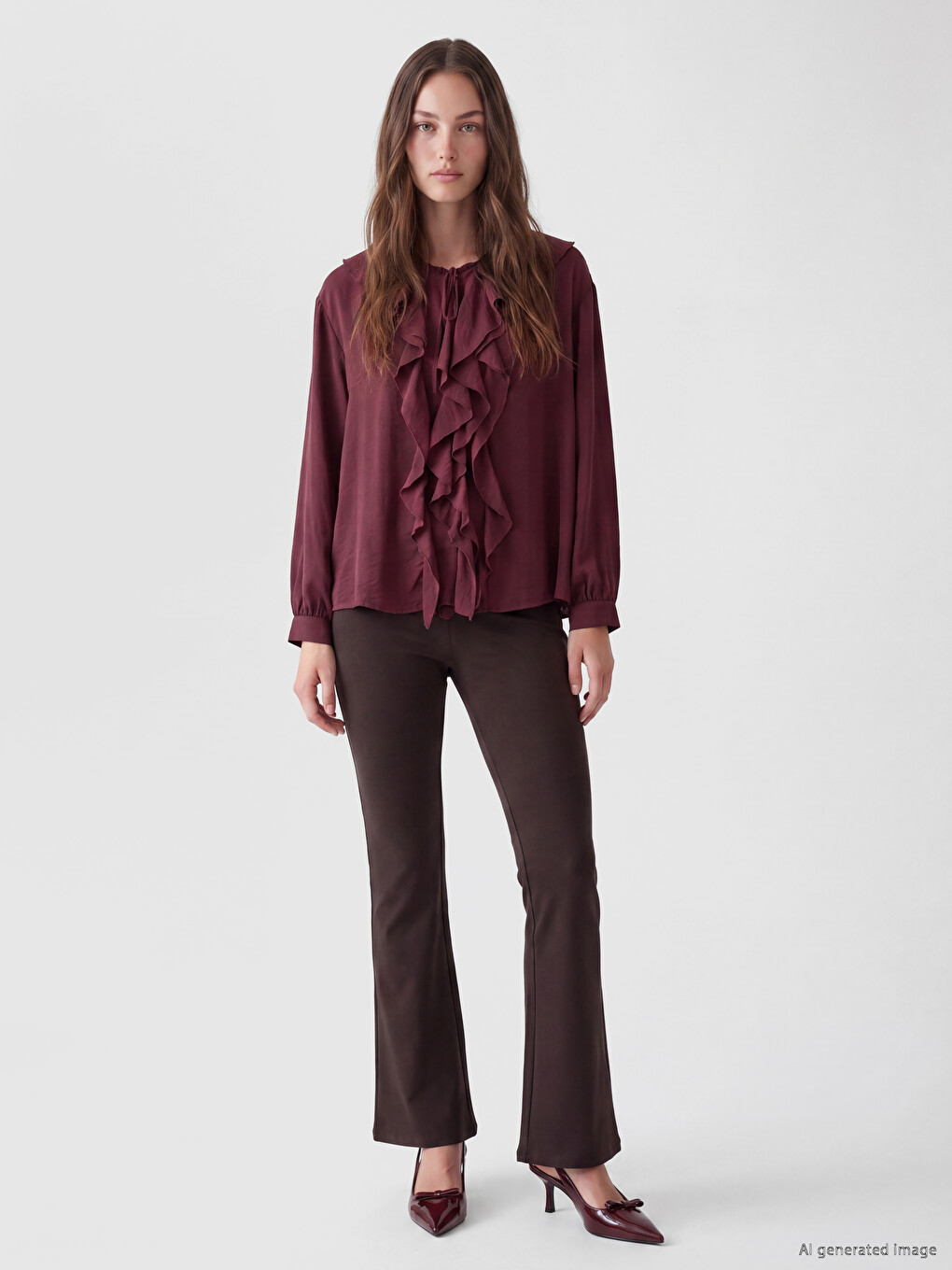 Pantaloni Maro Femeie