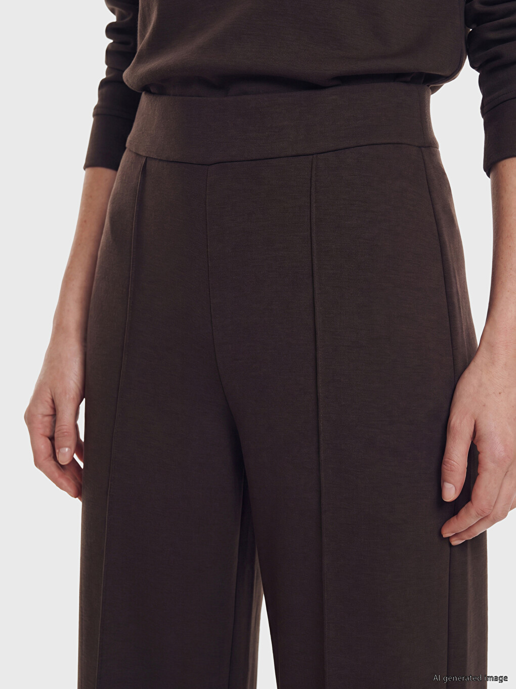 Beli Lastikli Soft Touch Kadın Eşofman Altı-2
