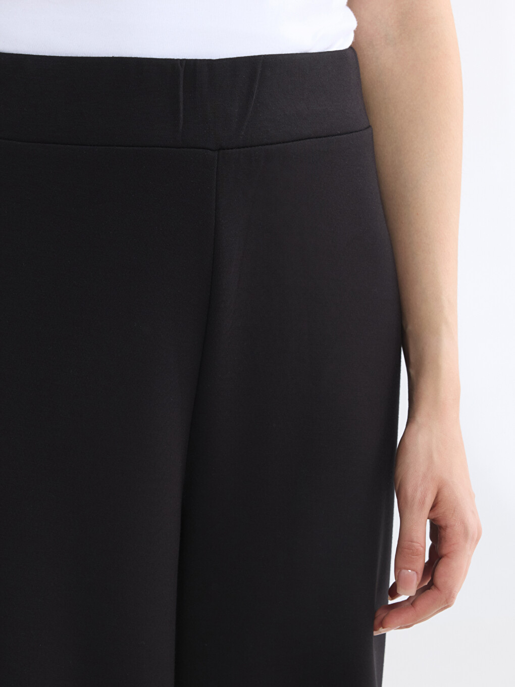 Beli Lastikli Soft Touch Kadın Eşofman Altı-2