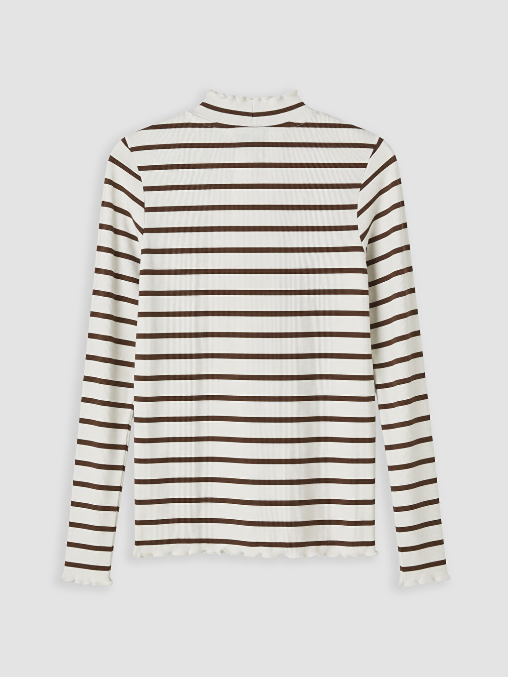 Mock Neck Striped Women's Body-6