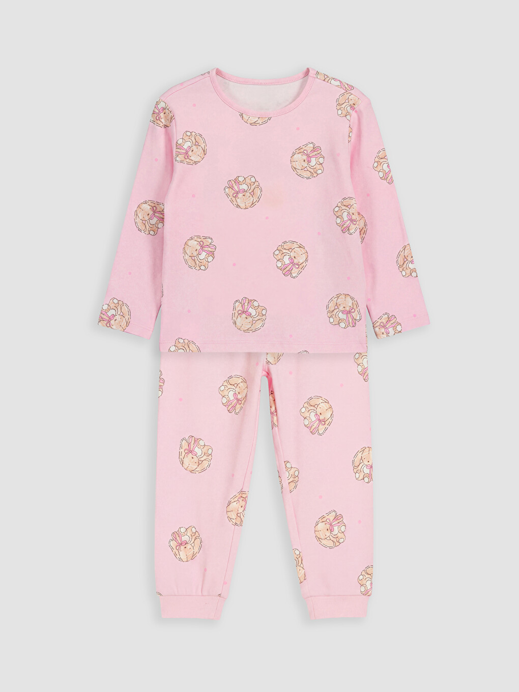Set De Pijamale Pentru Fete Cu Model, Cu Mânecă Lungă