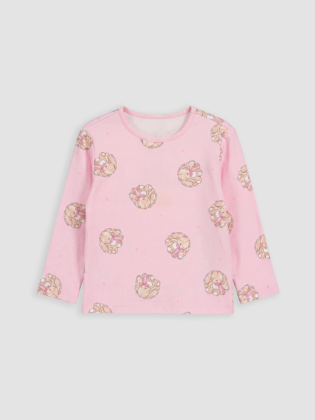 Set De Pijamale Pentru Fete Cu Model, Cu Mânecă Lungă-1