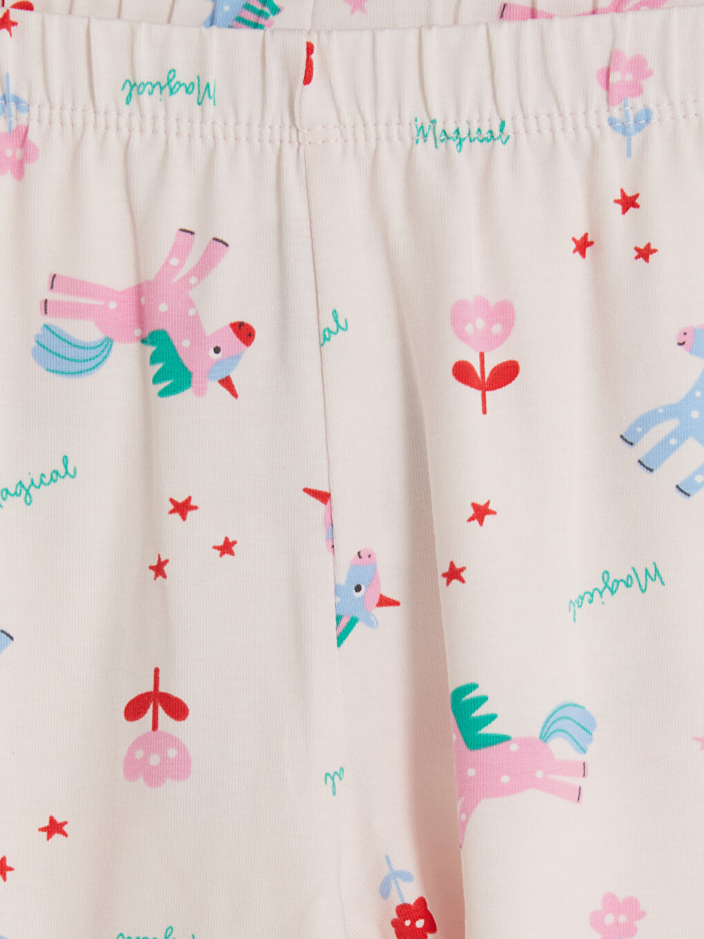 Pembe Bisiklet Yaka Baskılı Kız Çocuk Pijama Takım-5