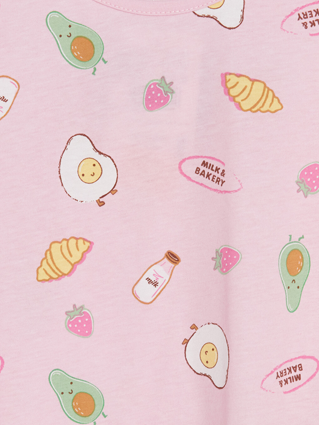 Girl Pink Pyjama Set-5