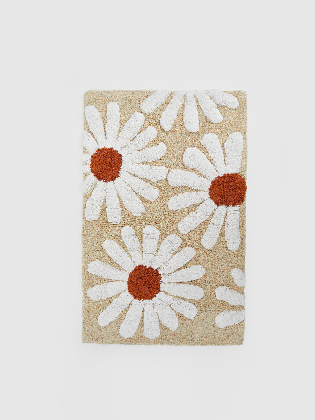 Daisy Patterned Bath Mat 50x80 Cm-2
