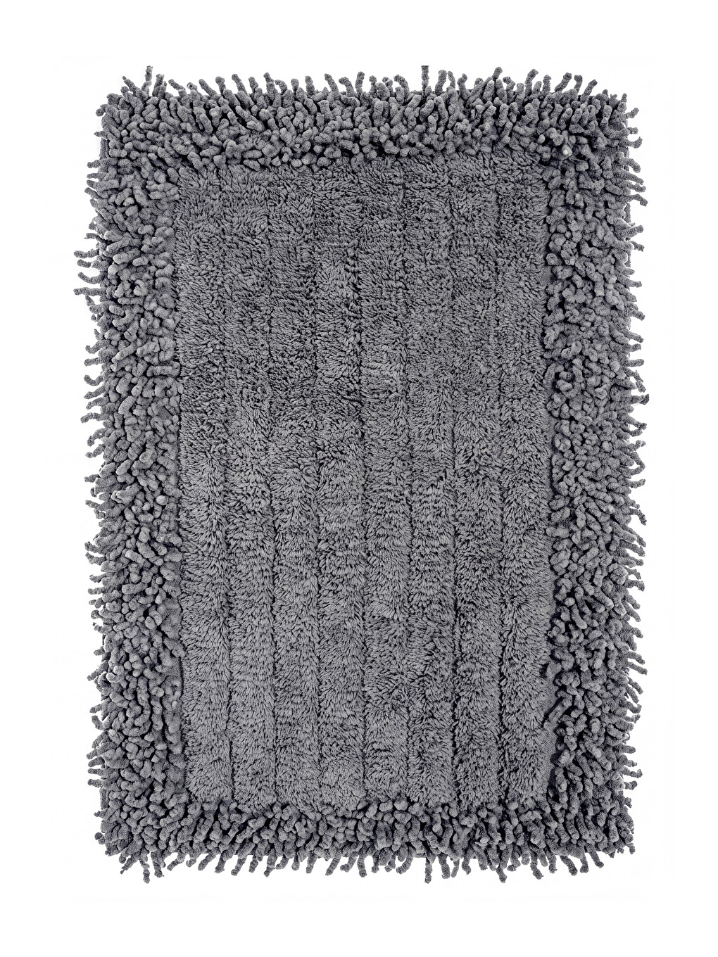 Striped Plush Bath Mat 40x60 Cm-1