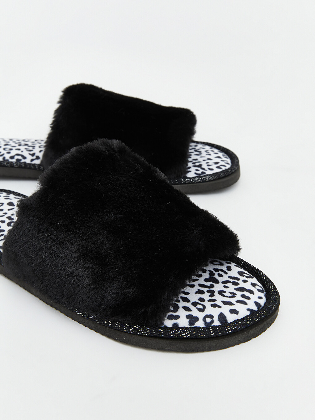 Patterned Plush Women's Home Slippers-3