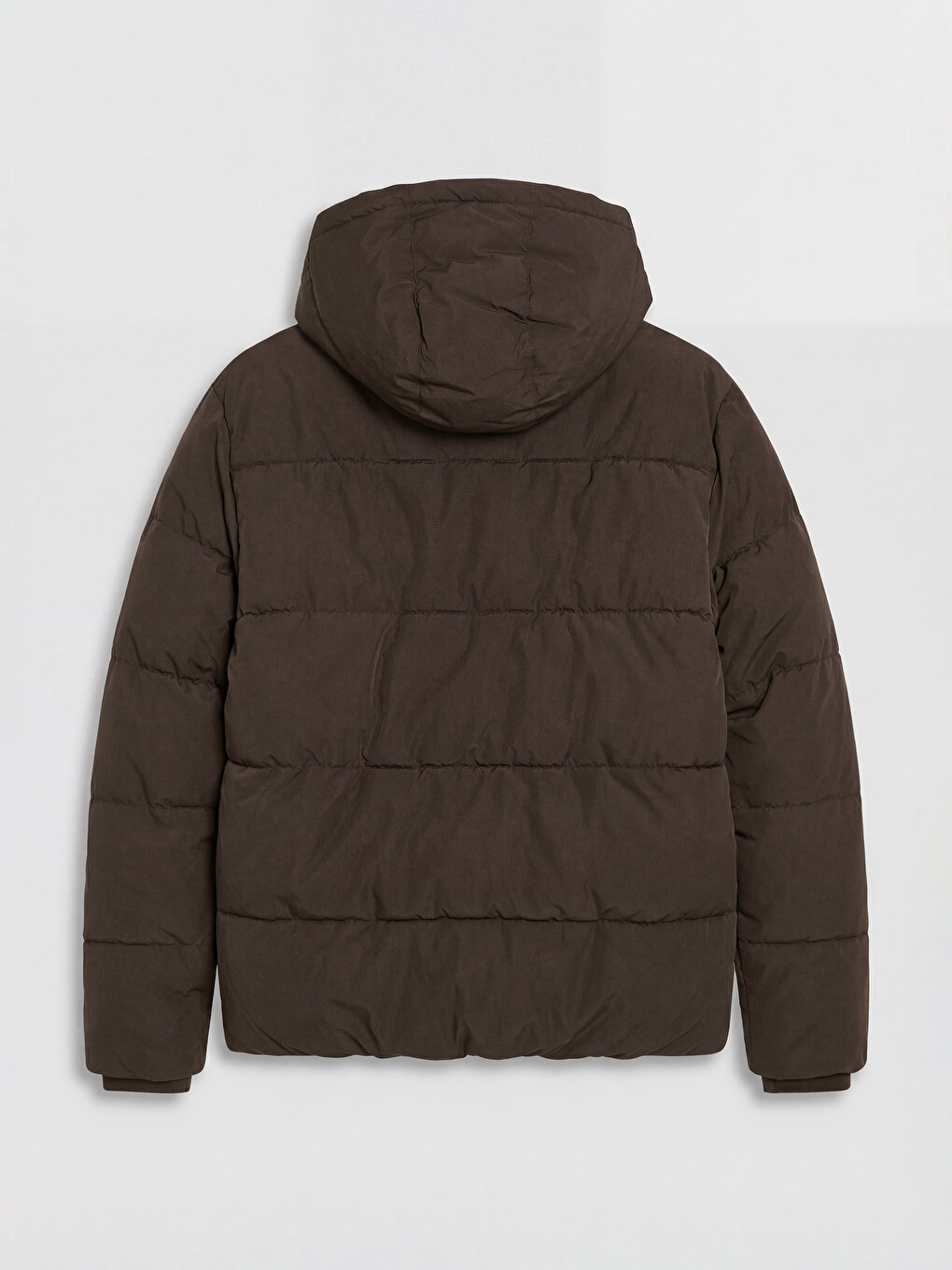 Mashkull Ngjyre Kafe Pallto Puffer-6