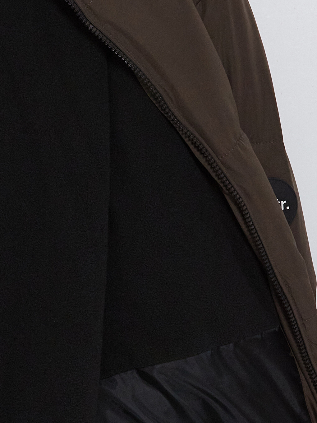 Mashkull Ngjyre Kafe Pallto Puffer-8