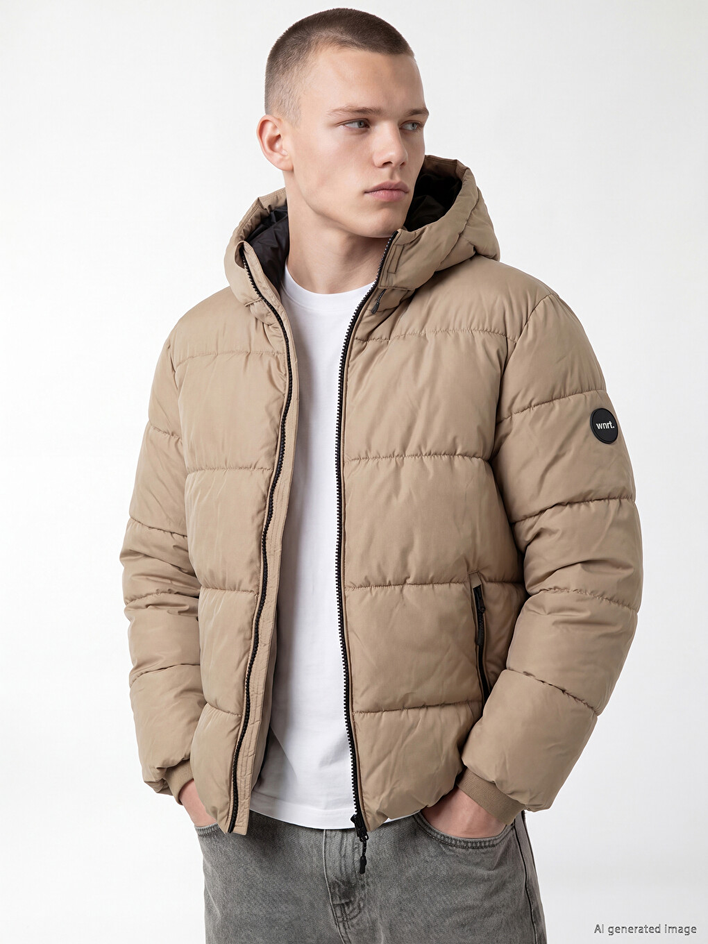 Mashkull Bezhe Pallto Puffer