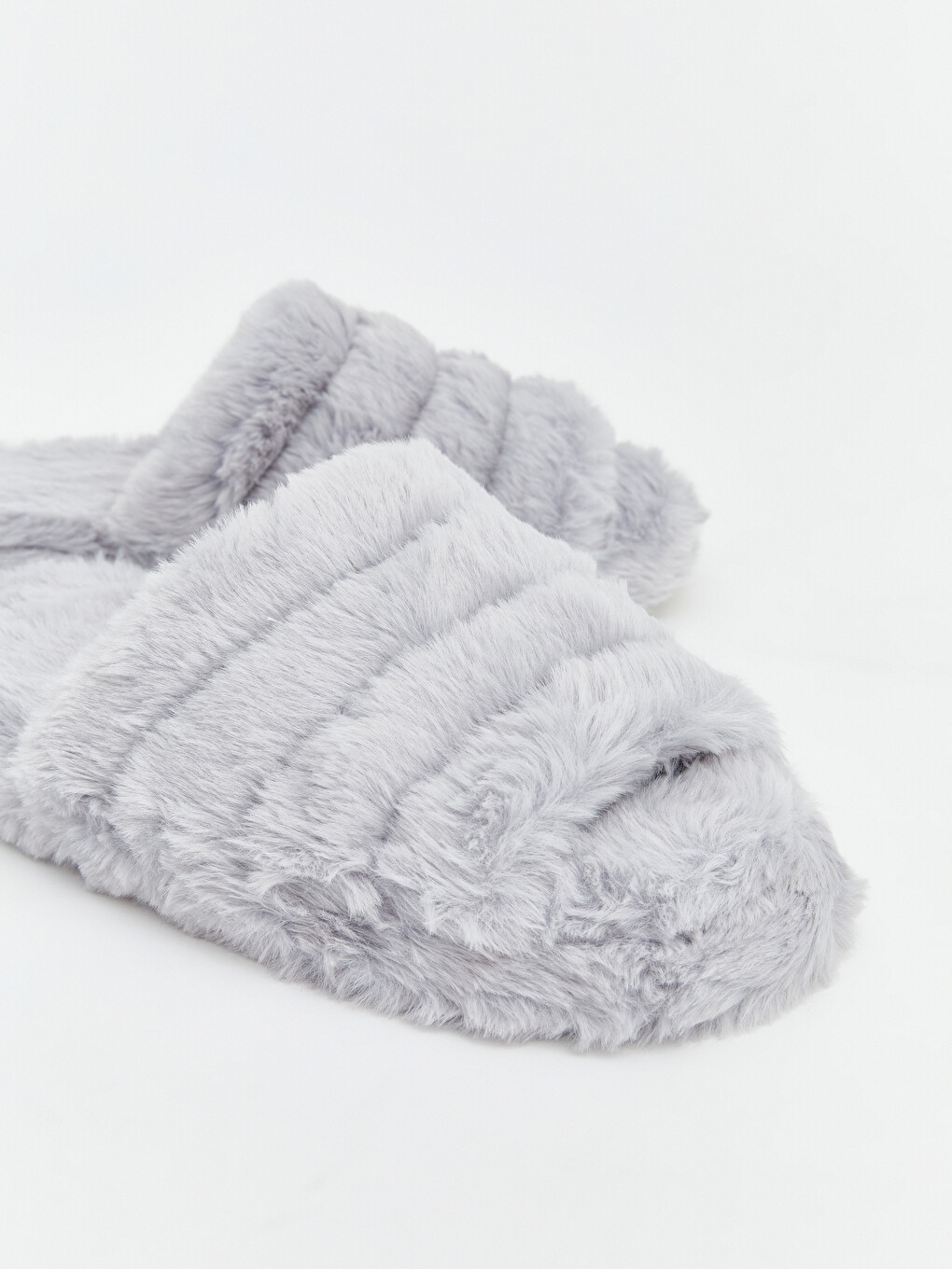 Woman Grey Home Slippers-3