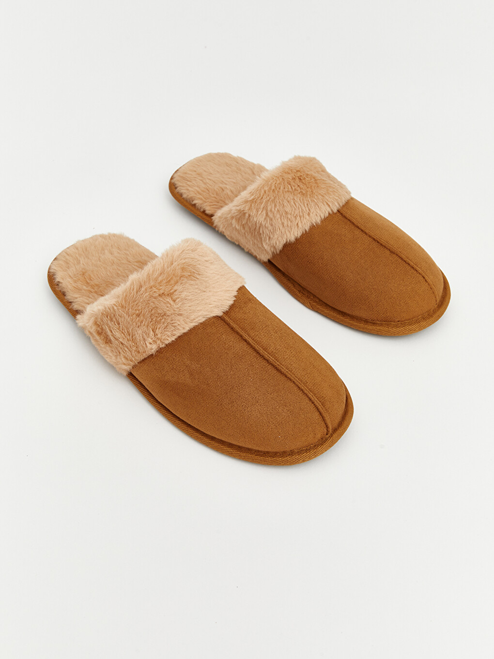 Faux Fur Detailed Men's Home Slipper-3