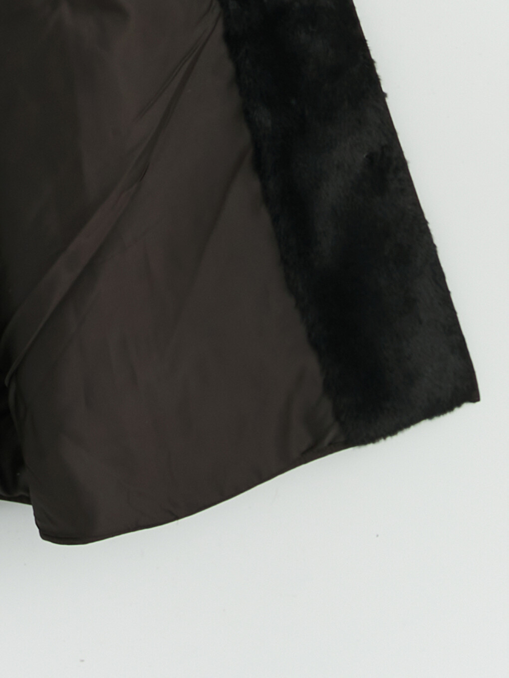 Femër Ngjyre Kafe Pallto Puffer-8