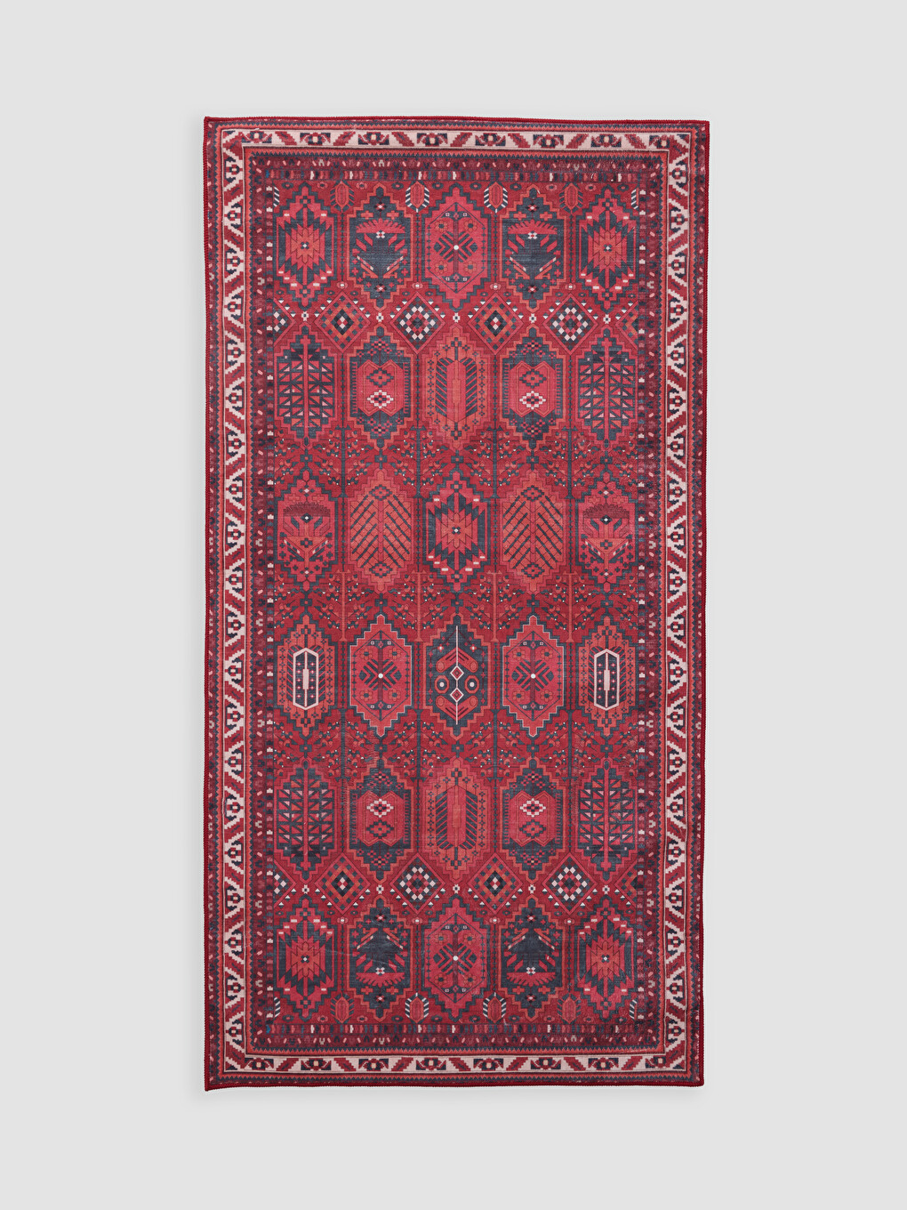 Geometric And Ethnic Patterned Rectangular Carpet 80x150 Cm-3
