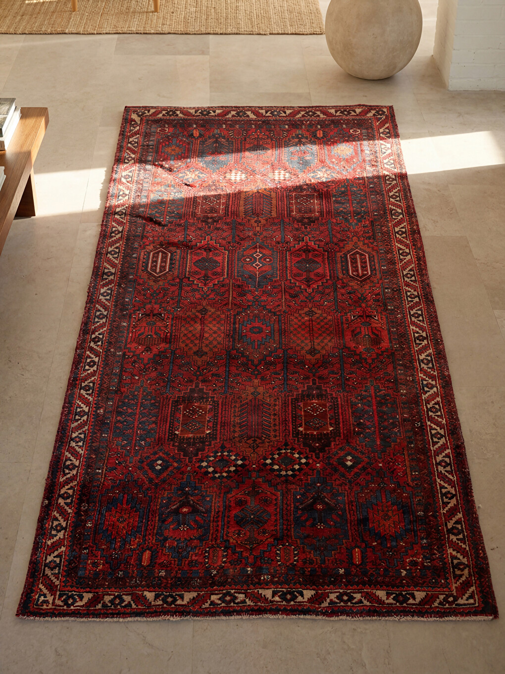 Geometric And Ethnic Patterned Rectangular Carpet 80x150 Cm