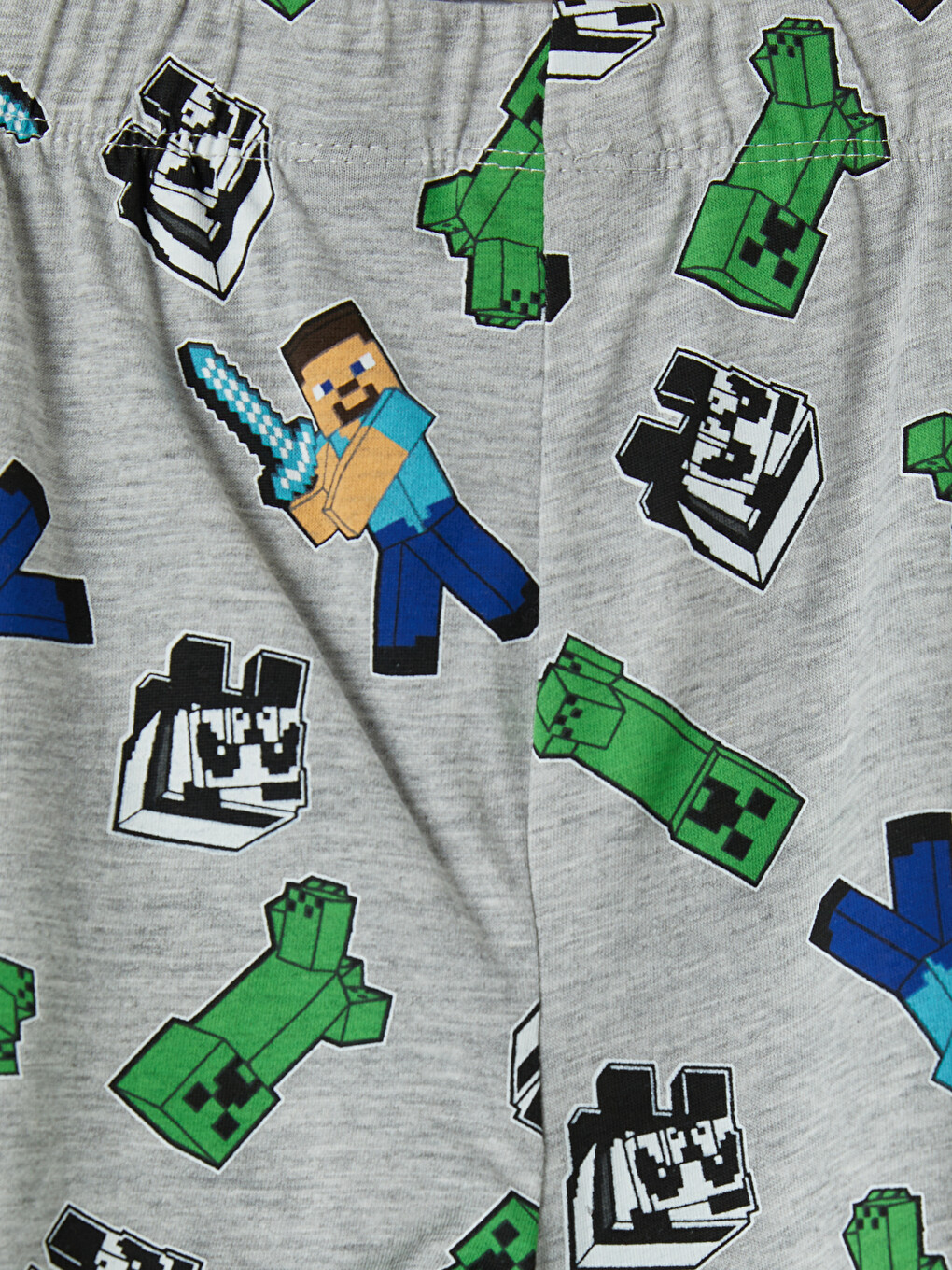 Lacivert Minecraft Lisanslı Erkek Çocuk Pijama Takımı-5