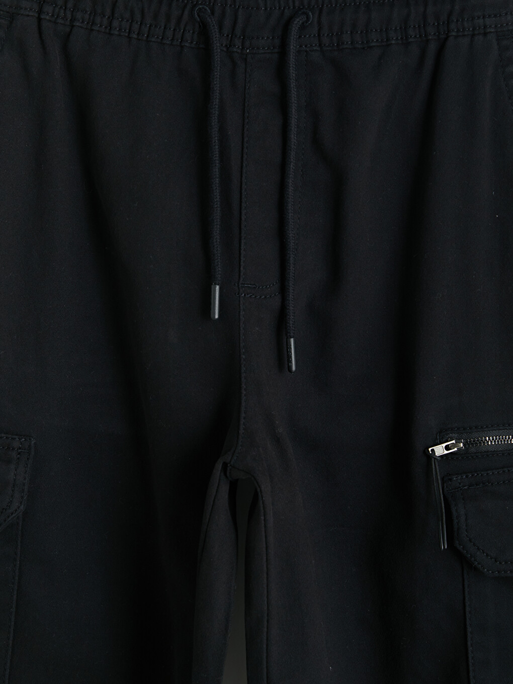 Elastic Waist Standard Fit Men's Cargo Trousers-5
