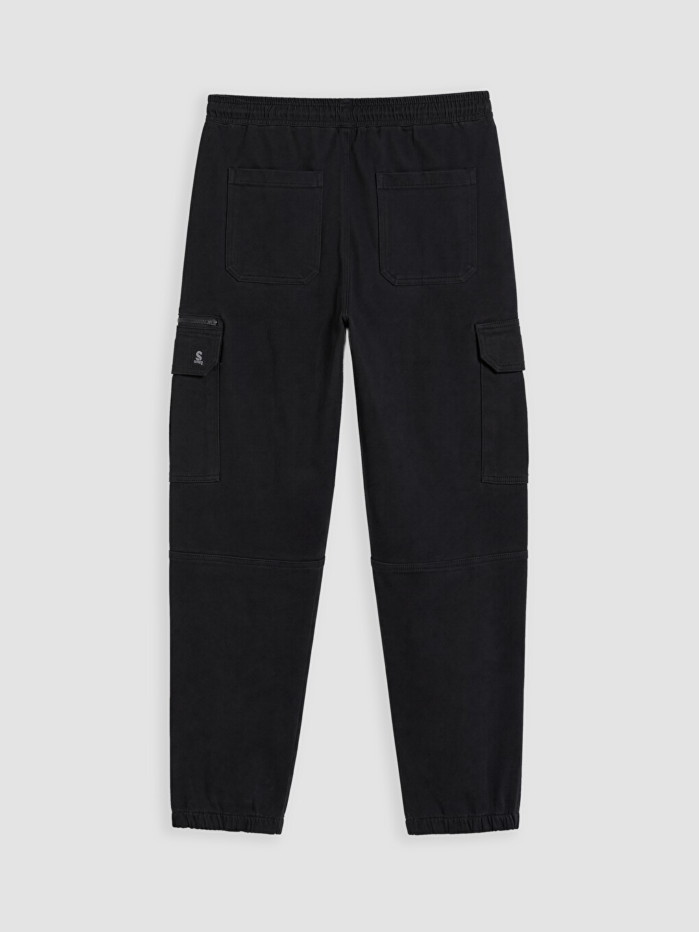 Elastic Waist Standard Fit Men's Cargo Trousers-6
