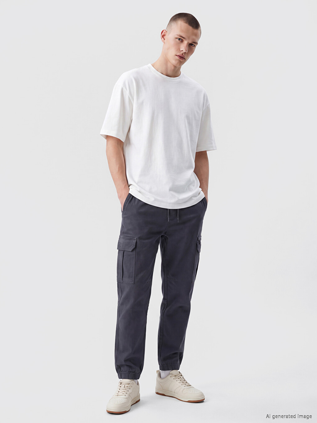 Man Anthracite Jogger Trousers-1