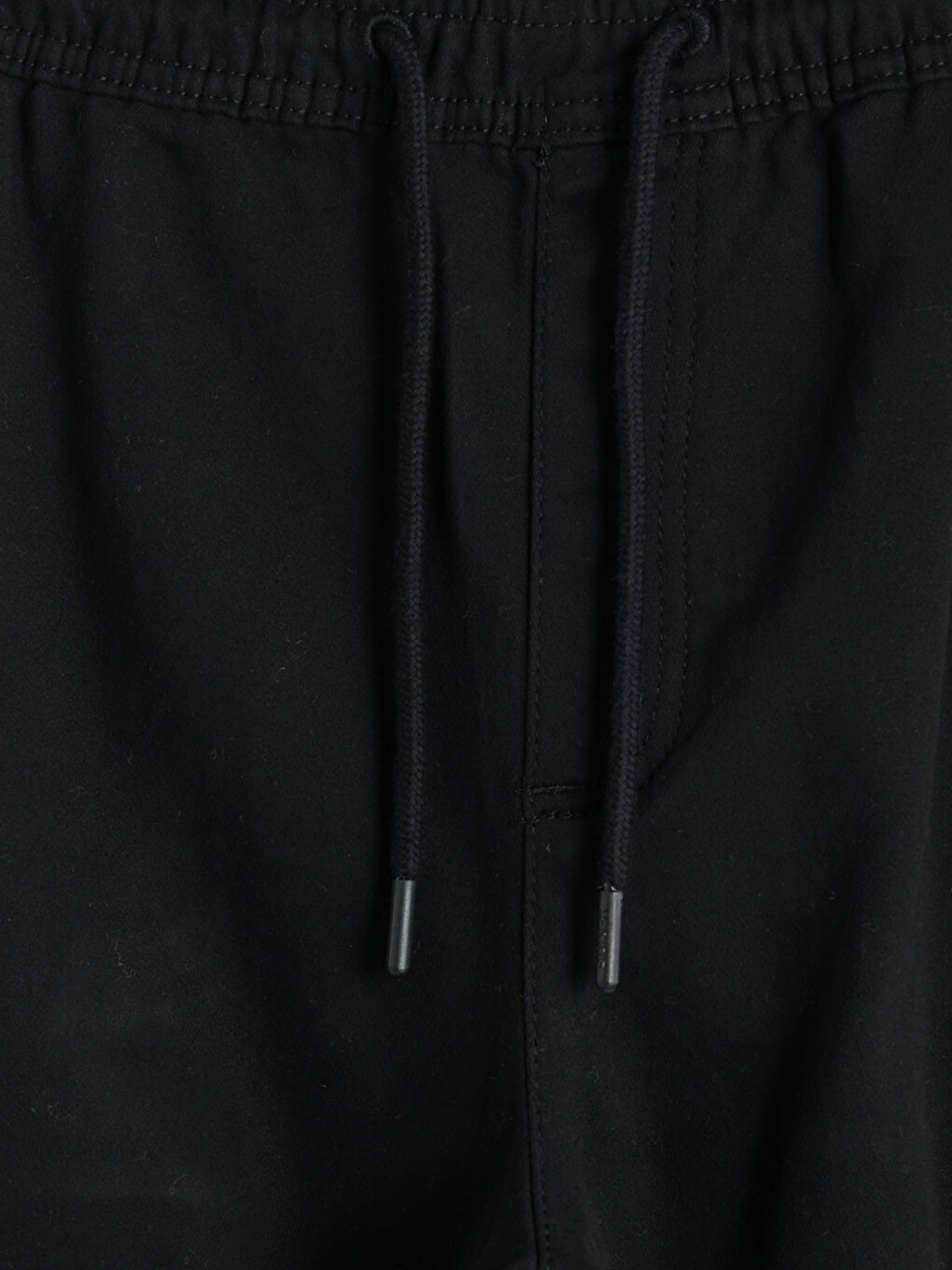 Siyah Regular Fit Erkek Kargo Pantolon-1