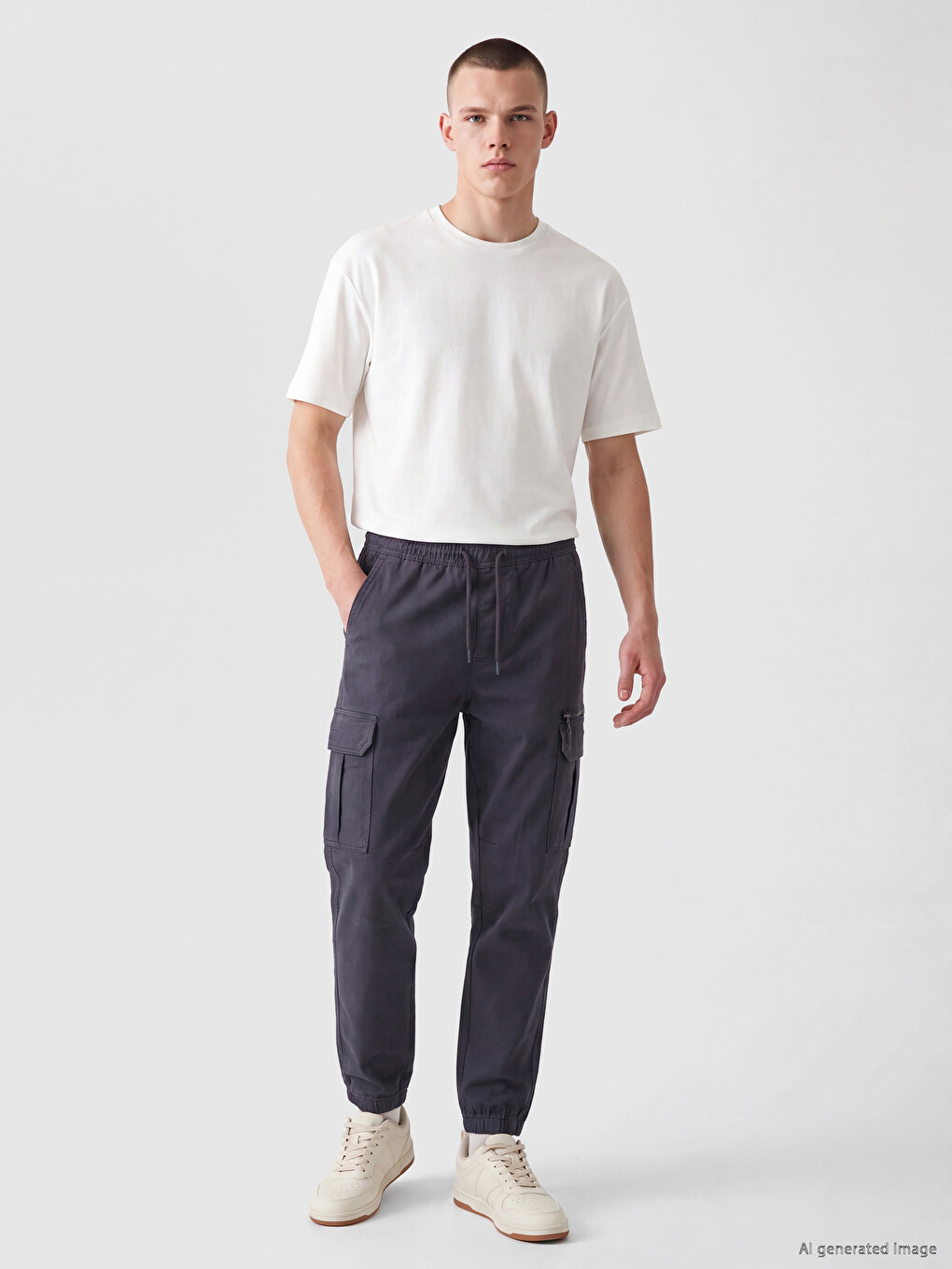 Regular Fit Men's Cargo Trousers-1