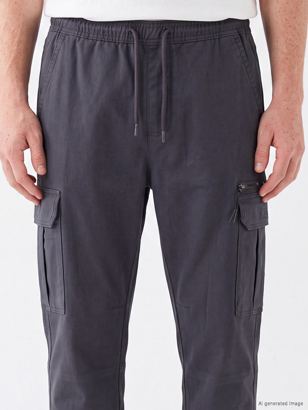 Regular Fit Men's Cargo Trousers-2
