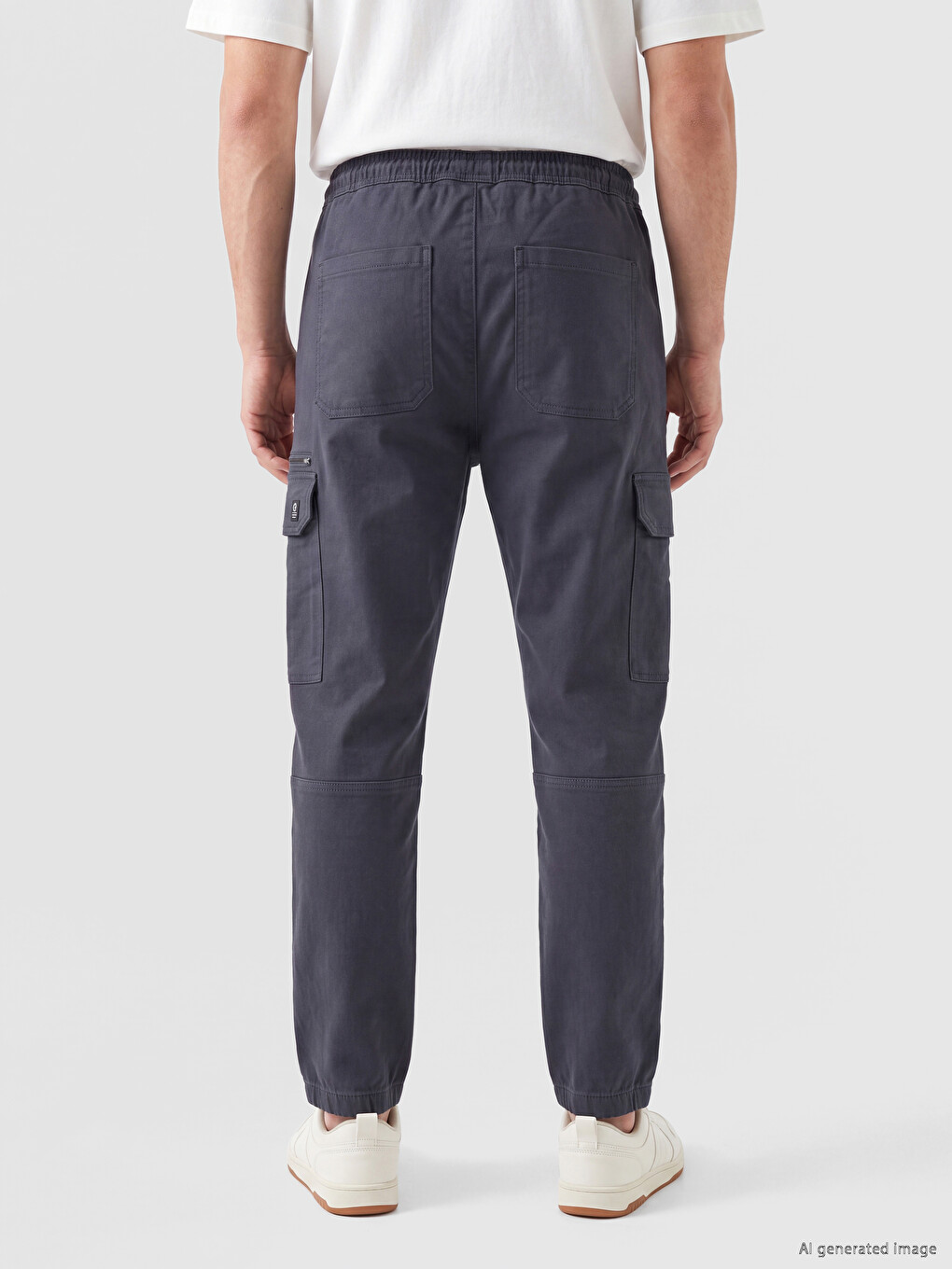Regular Fit Men's Cargo Trousers-3