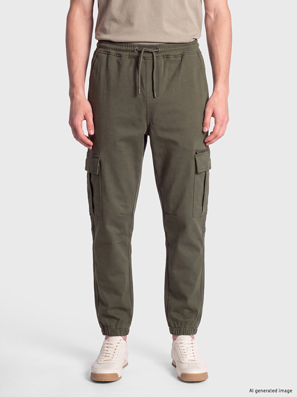 Regular Fit Men's Cargo Trousers-1