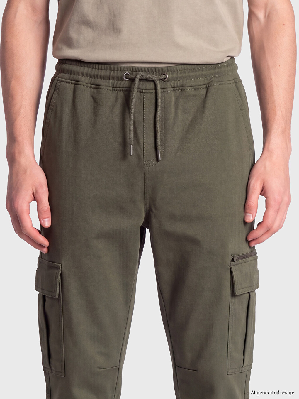 Regular Fit Men's Cargo Trousers-2