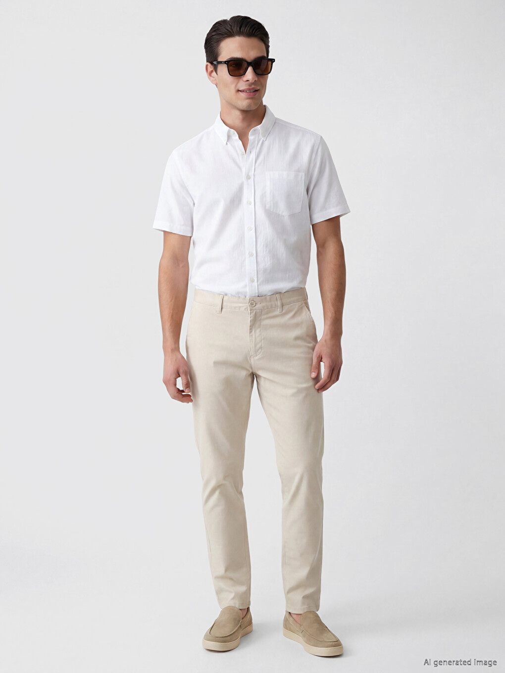 Regular Fit Men's Textured Shirt-1