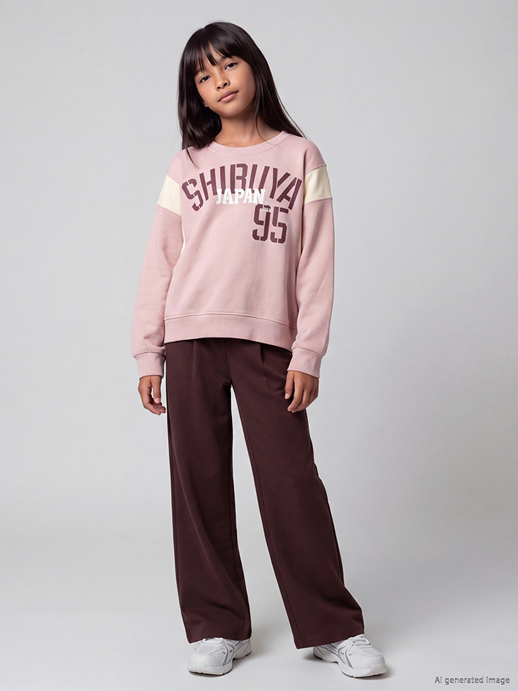  Plissierte Mädchen Soft Touch Jogginghose