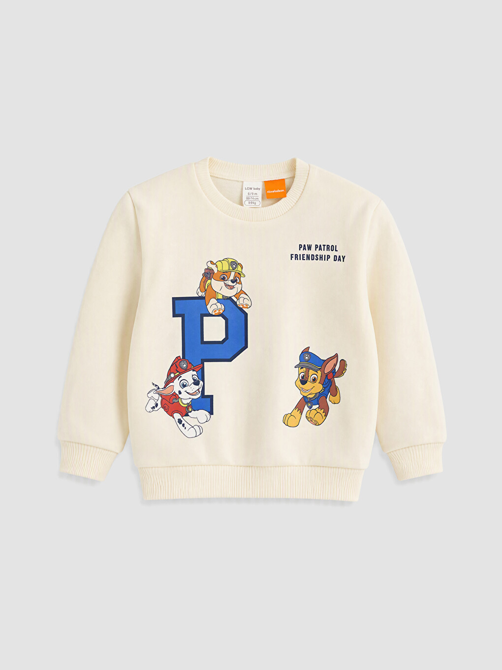Bej Paw Patrol Baskılı Erkek Bebek Eşofman Takımı-1