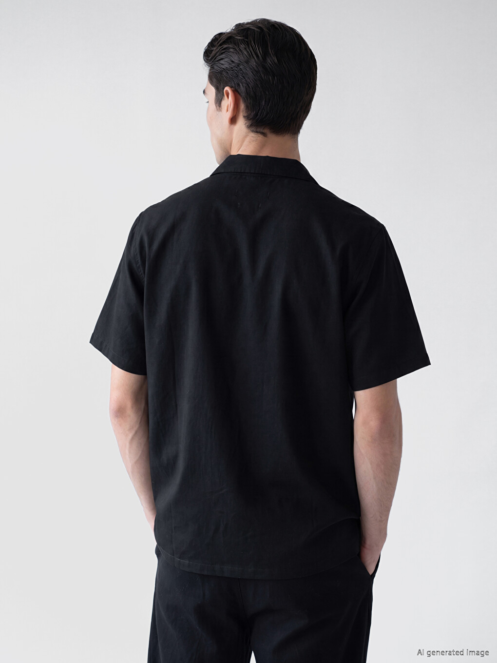 Regular Fit Resort Collar Men's Shirt-2
