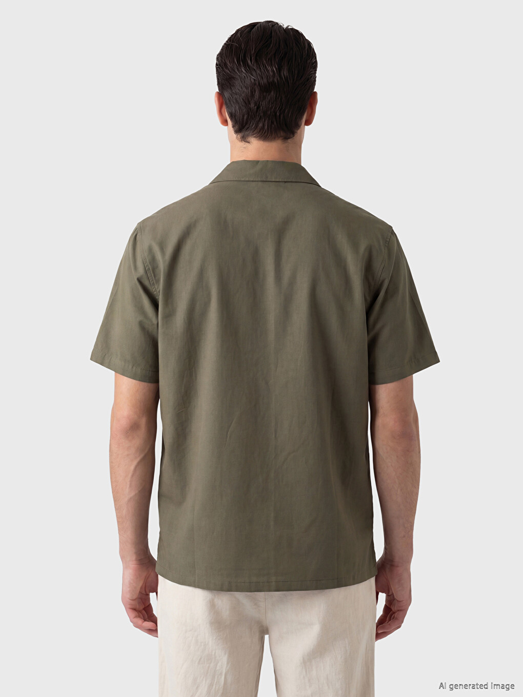 Regular Fit Resort Collar Men's Shirt-3