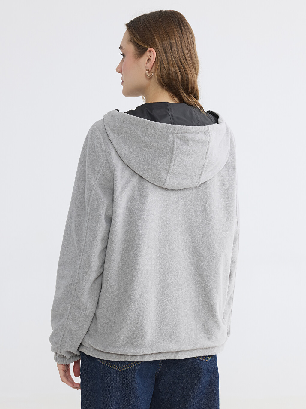 Hooded Women's Reversible Raincoat-4