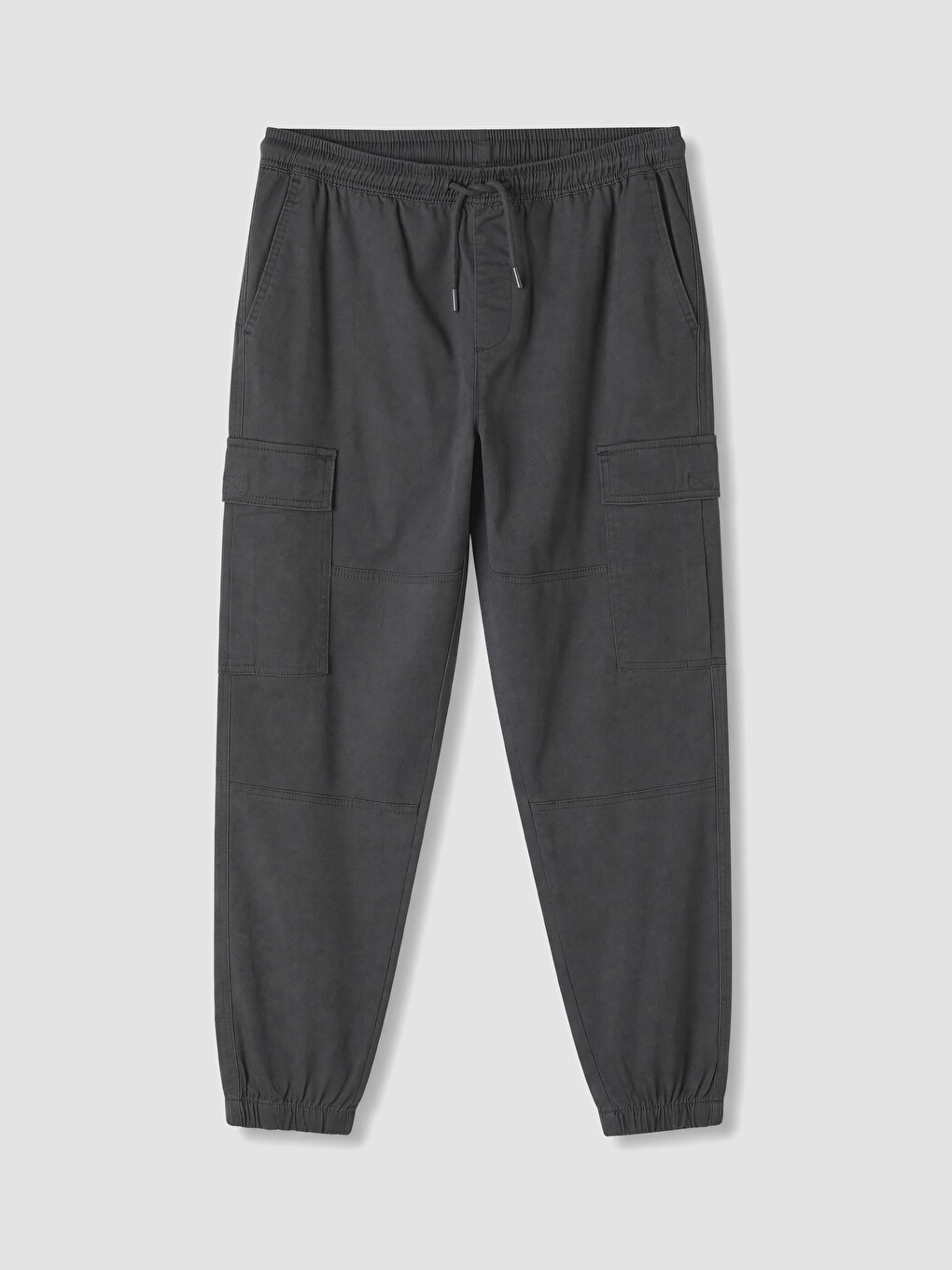 Regular Fit Gabardine Men's Cargo Trousers-4
