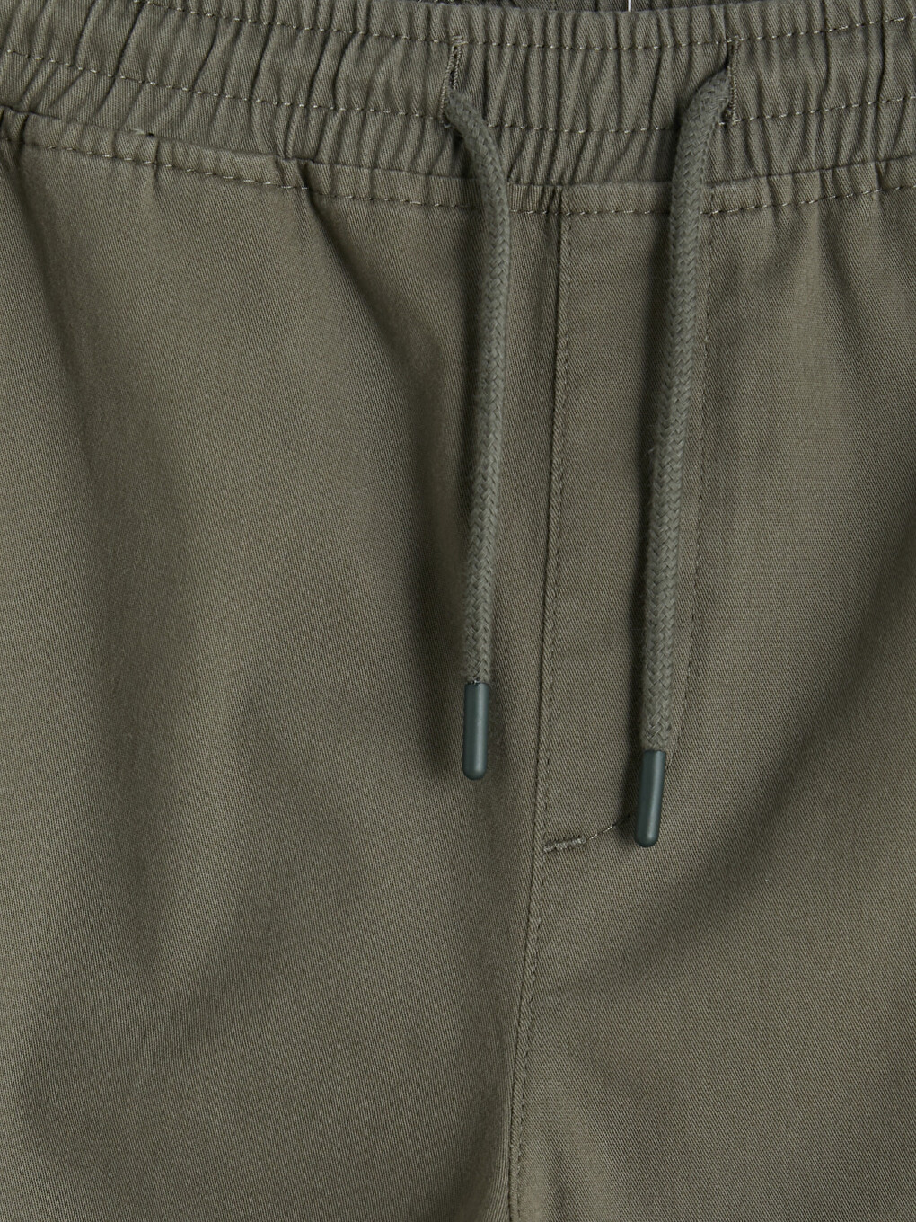 Haki Regular Fit Gabardin Erkek Kargo Pantolon-1