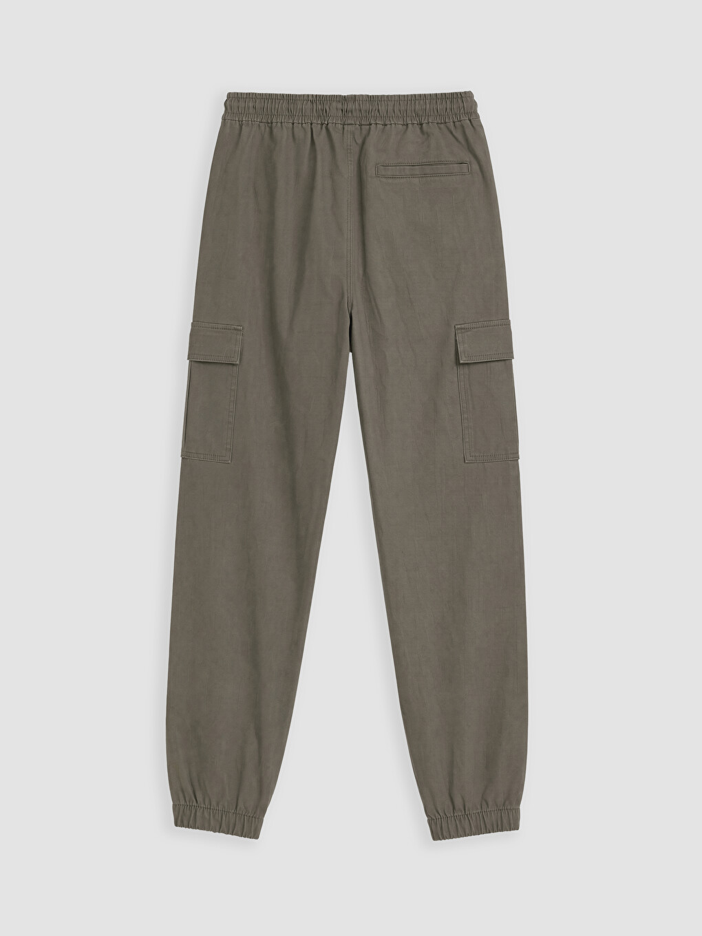 Haki Regular Fit Gabardin Erkek Kargo Pantolon-2