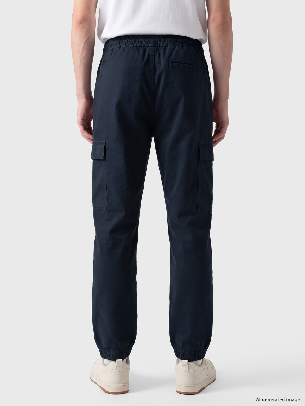 Regular Fit Gabardine Men's Cargo Trousers-3