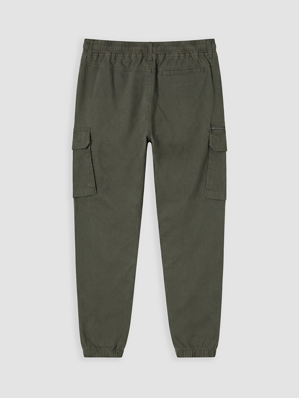 Regular Fit Gabardine Men's Cargo Trousers-6