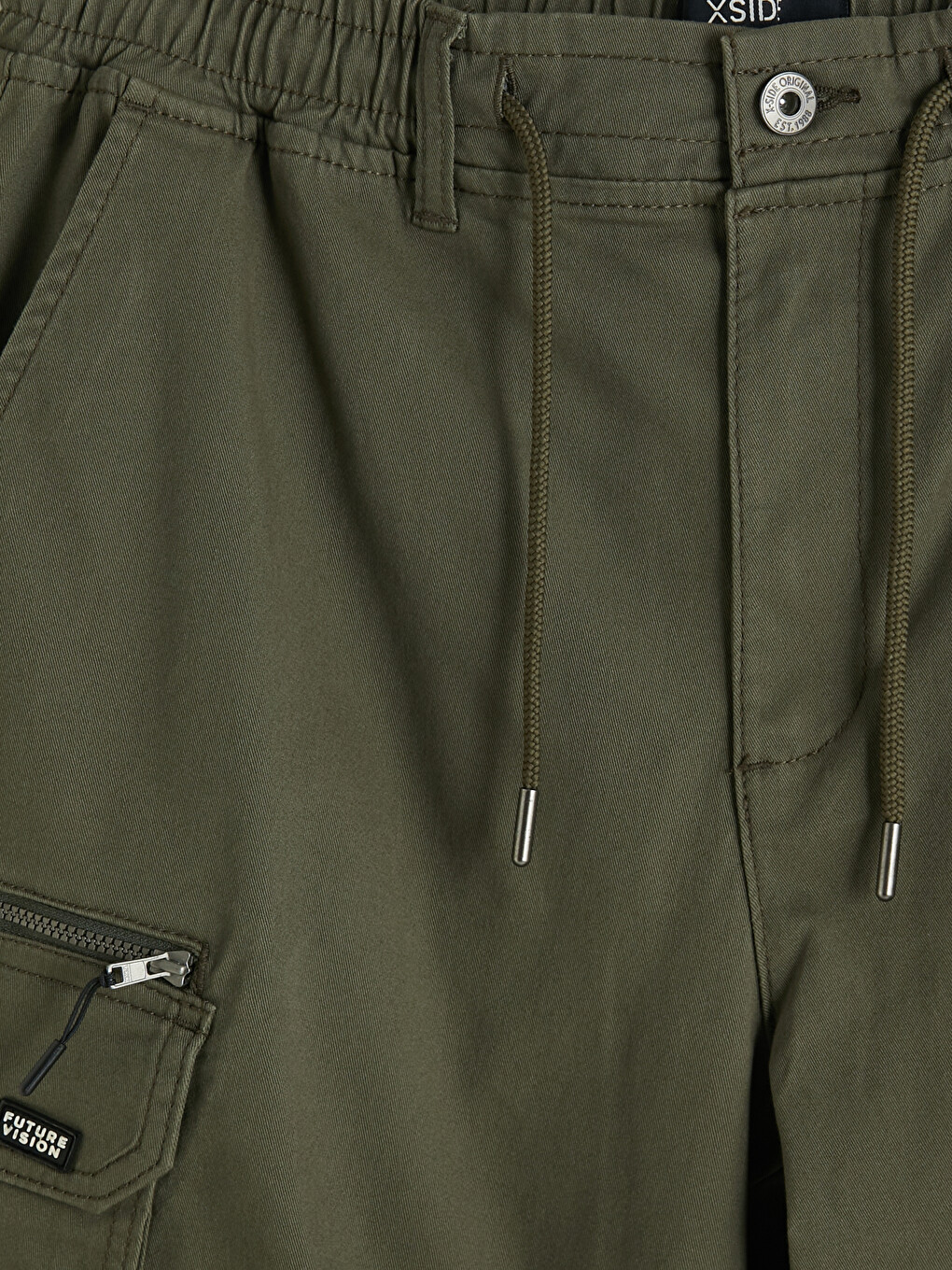 Regular Fit Gabardine Men's Cargo Trousers-6