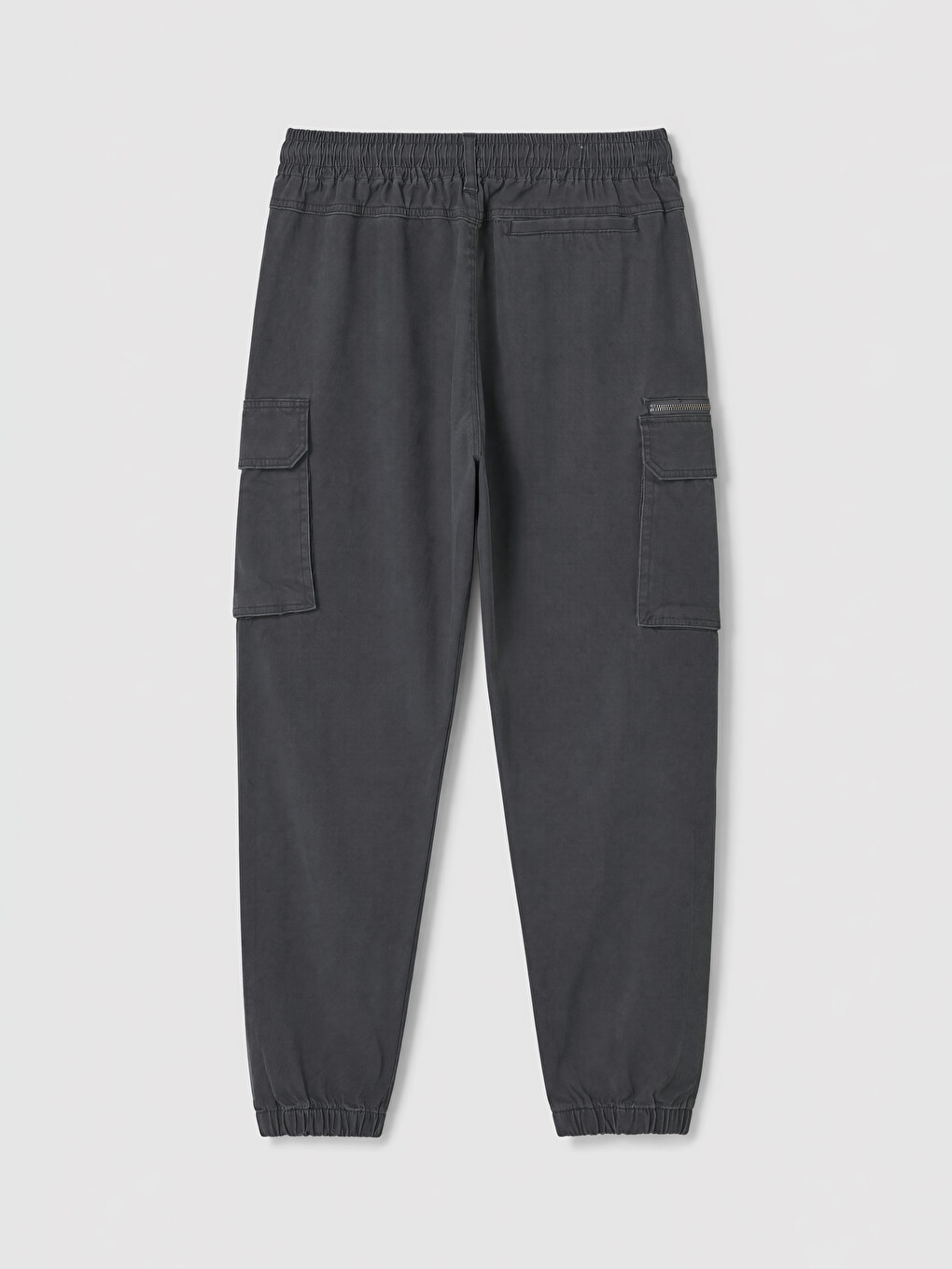 Regular Fit Gabardine Men's Cargo Trousers-5