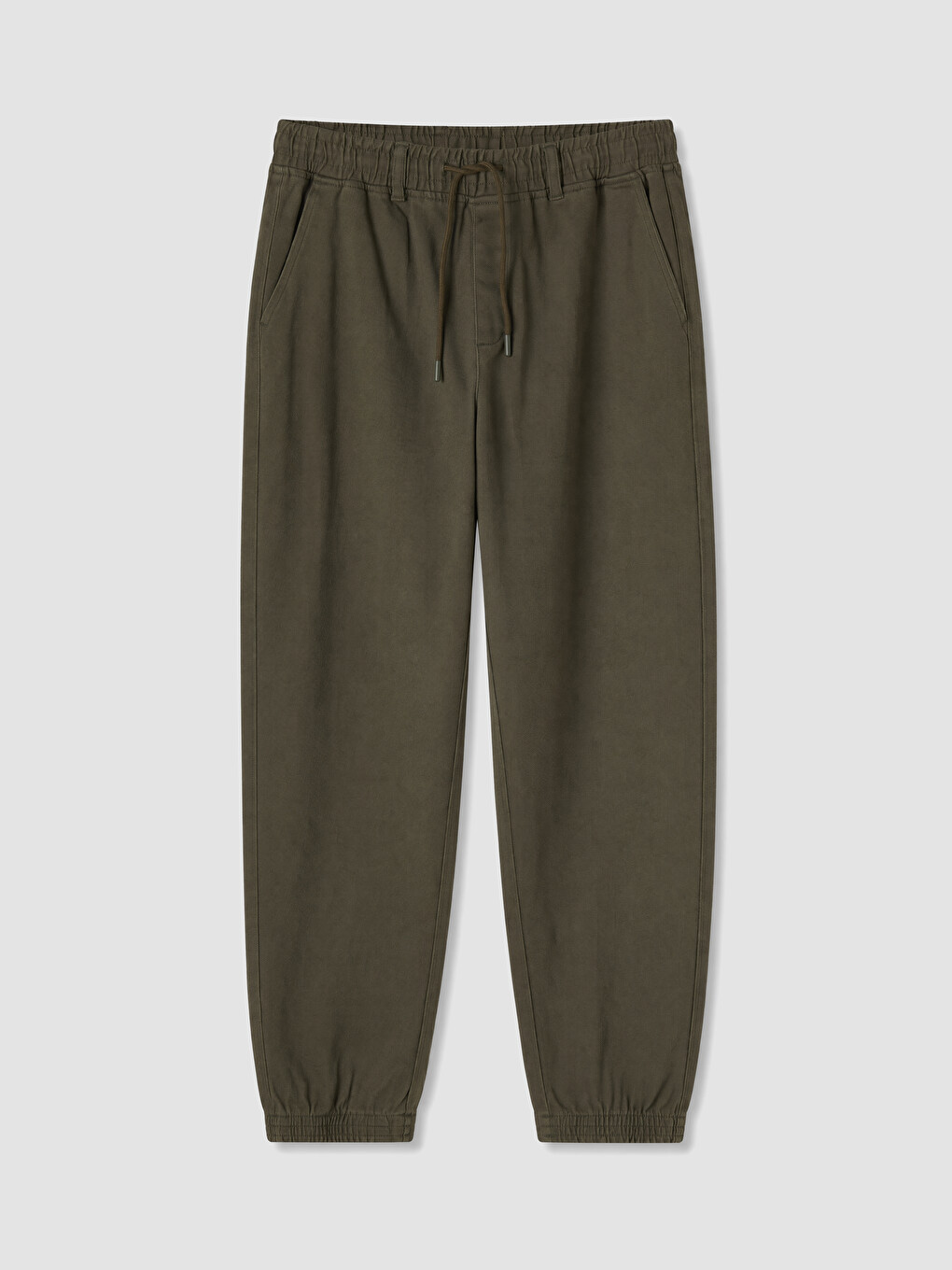 Regular Fit Gabardine Men's Jogger Trousers-4