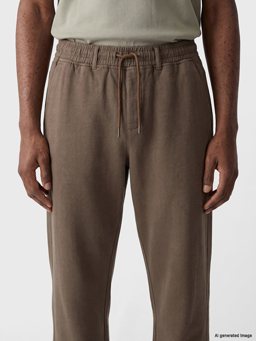 Regular Fit Gabardine Men's Jogger Trousers-2