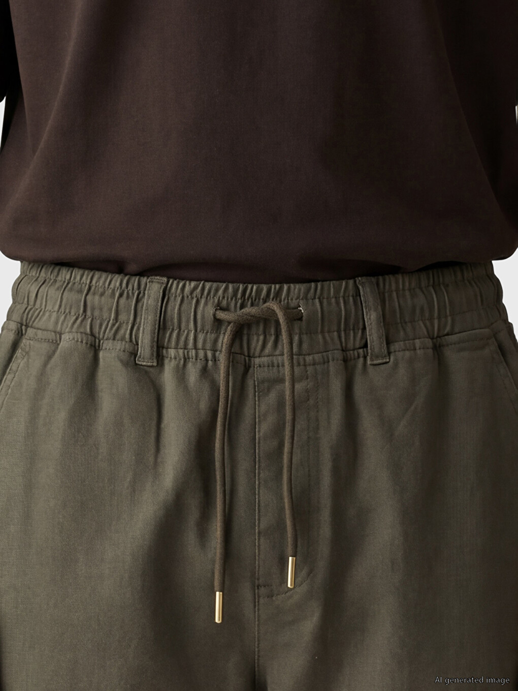 Regular Fit Gabardine Men's Jogger Trousers-2