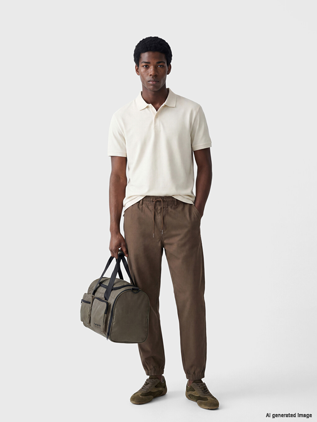 Regular Fit Gabardine Men's Trousers